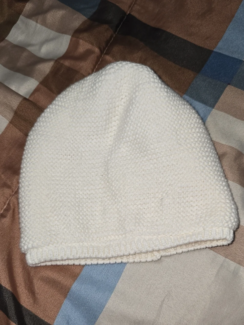 Jacadi Cream Knit Beanie Hat